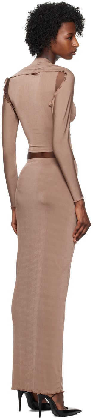 TYRELL SSENSE Exclusive Tan Camisole & Maxi Skirt Set