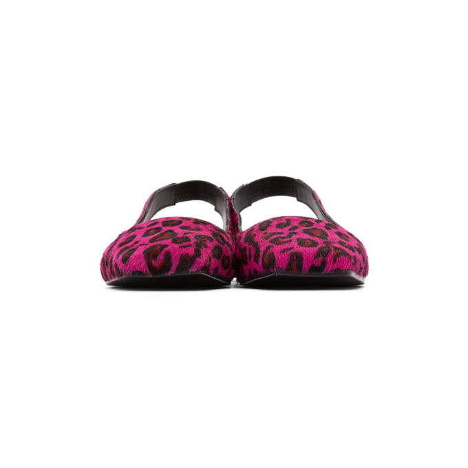 MM6 Maison Margiela Pink Leopard Sandals MM6 Maison Margiela