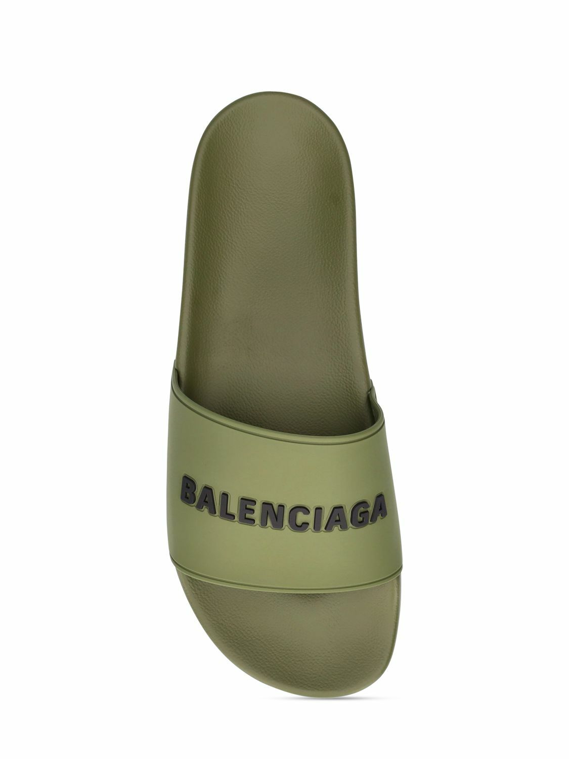 BALENCIAGA - Pool Logo Rubber Slide Sandals Balenciaga