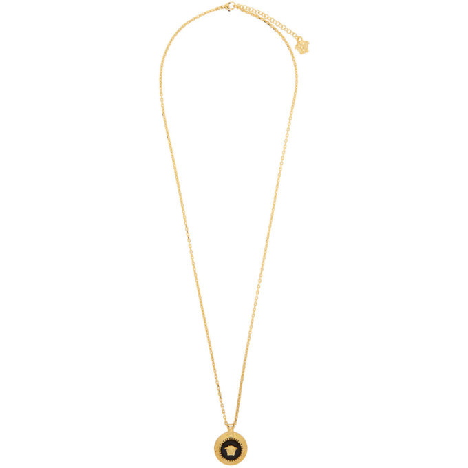 Photo: Versace Gold Round Medusa Pendant Necklace