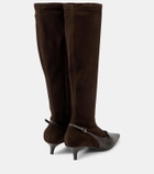 Magda Butrym Leather slingback pumps with socks