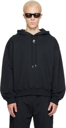 Marine Serre Black Moon Logo Hoodie