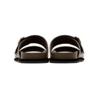 Fendi Brown and Black Forever Fendi Sandals