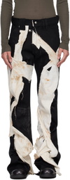 Swampgod Black Cutout Trousers