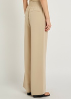 Joseph Nour Wide-leg Satin-twill Trousers Beige