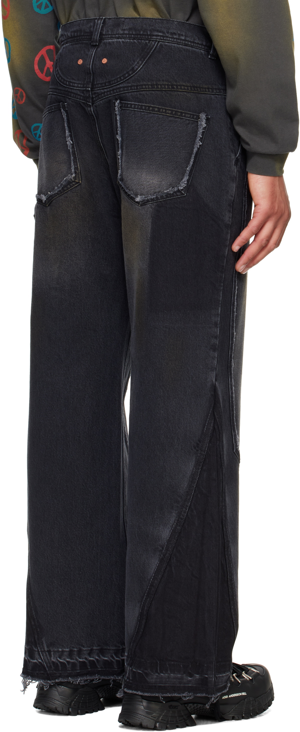 参考上代63800円 未使用 ANDERSSON BELL RODEO CARPENTER WIDE JEANS ロデオカーペンターワイドジーンズ デニムパンツ アンダースンベル A25SSPAM793 インディゴ 28 （5209M） Andersson Bell Black Rodeo Carpenter Wide Jeans Andersson Bell