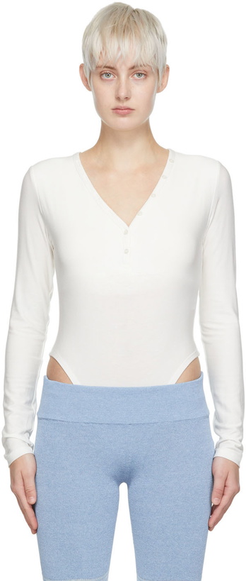 Photo: determ; White Rayon Bodysuit