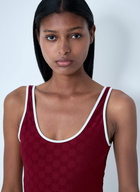 Gucci Logo Motif Swimsuit