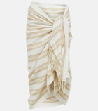 Toteme - Striped linen and cotton beach cover-up