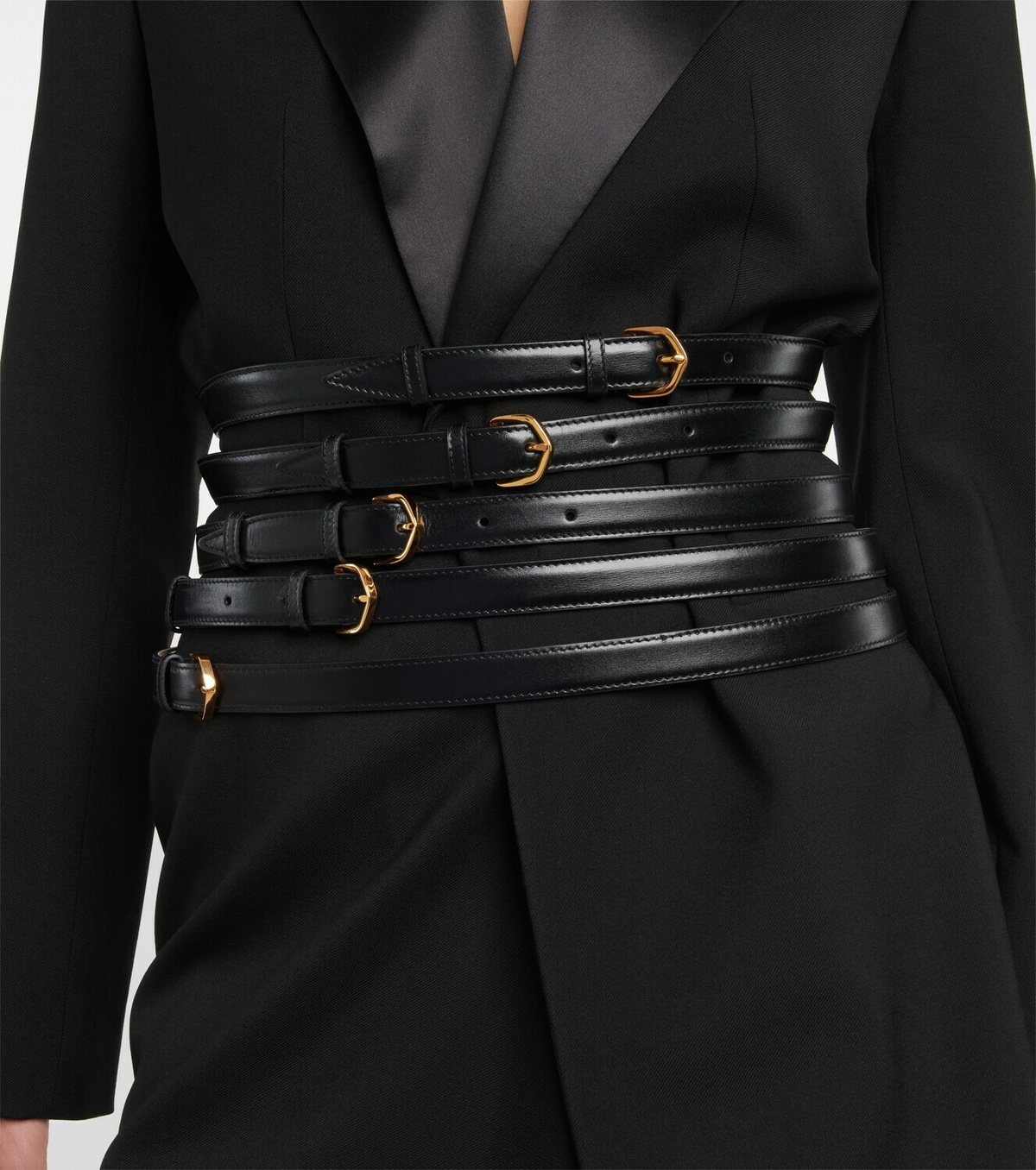 【ALAIA】 Multi slim leather belt Alaïa Multi slim leather belt ALAÏA