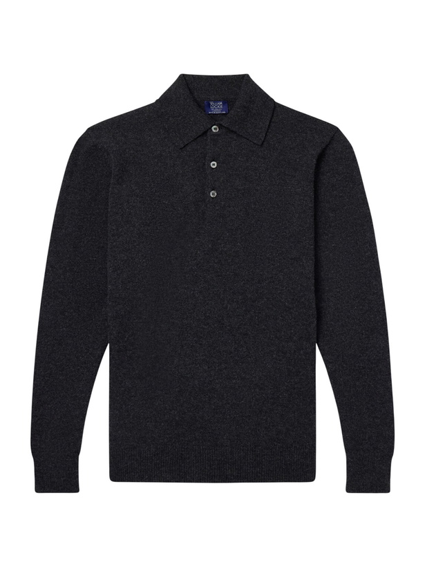 Photo: William Lockie - Wool Polo Sweater - Gray