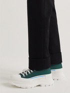 Alexander McQueen - Rubber-Trimmed Canvas High-Top Sneakers - Green