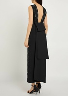 Armarium Mina Crystal-embellished Wool Midi Dress Black