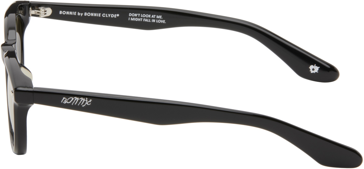 BONNIE CLYDE Black Rom-Com Sunglasses