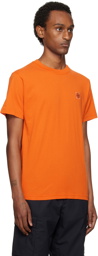 Stone Island Orange Fissato Garment-Dyed T-Shirt