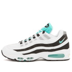 Nike Air Max 95 Og Sneaker in White/Jade/Metallic