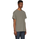 Paul Smith Black and Off-White Striped Knit T-Shirt