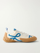 LOEWE - Grip Suede-Trimmed Nylon Sneakers - White