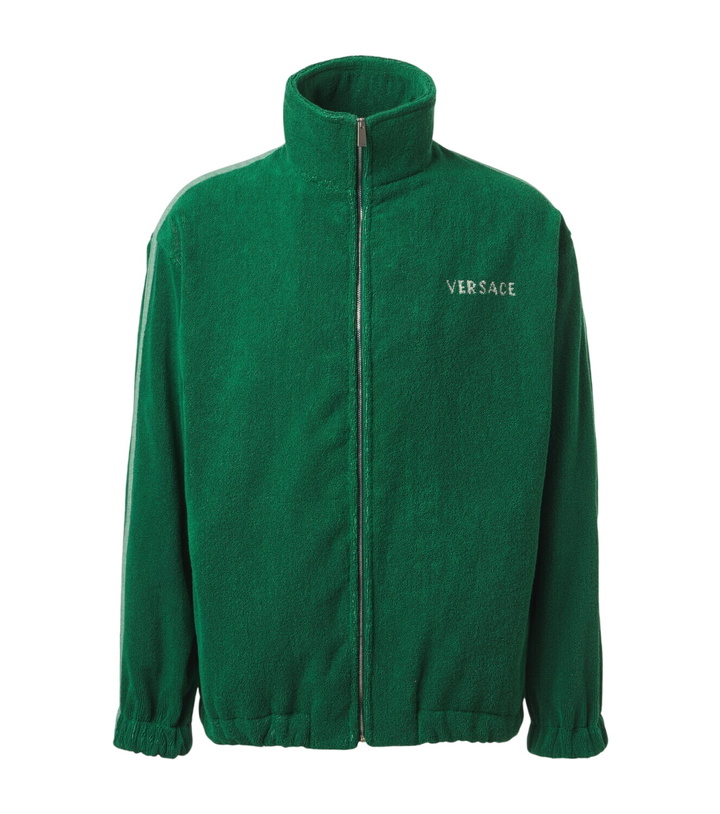 Photo: Versace Medusa cotton terry zip-up sweatshirt