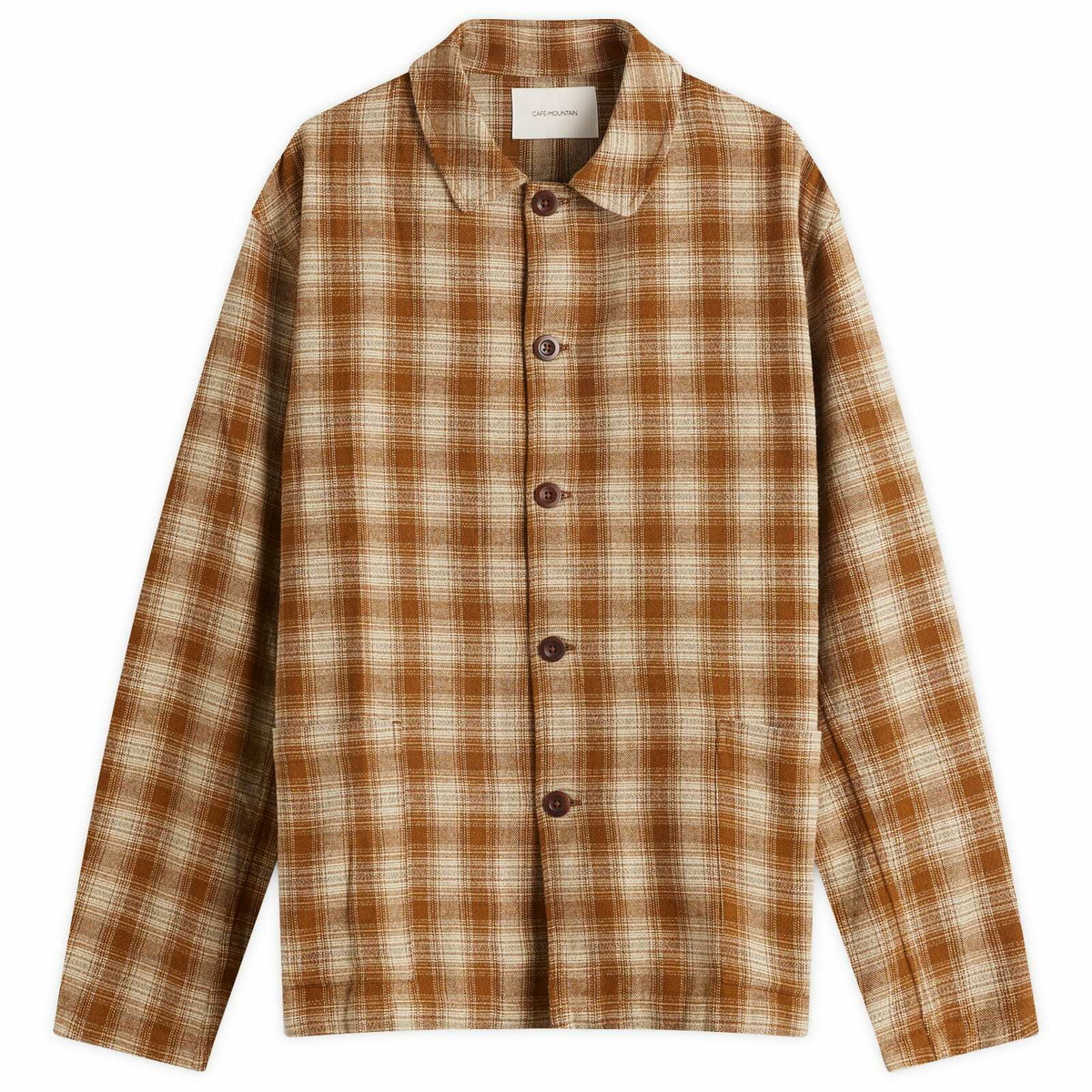 Café Mountain Men's Easy Check Jacket in Ochre