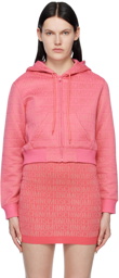 Moschino Pink Zip-Up Hoodie