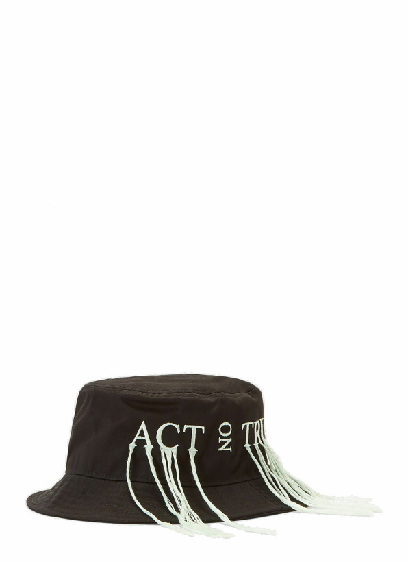 Photo: Acne Studios - Embroidered Bucket Hat in Black