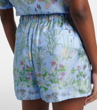Gucci Floral silk satin shorts