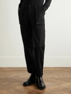 Mr P. - Edward Straight-Leg Cotton-Twill Cargo Trousers - Black