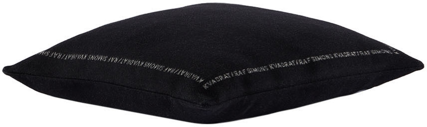 Kvadrat/Raf Simons Black Double Face Wool Cushion