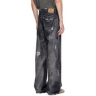 CAMPERLAB Black Distorted Distressed Jeans