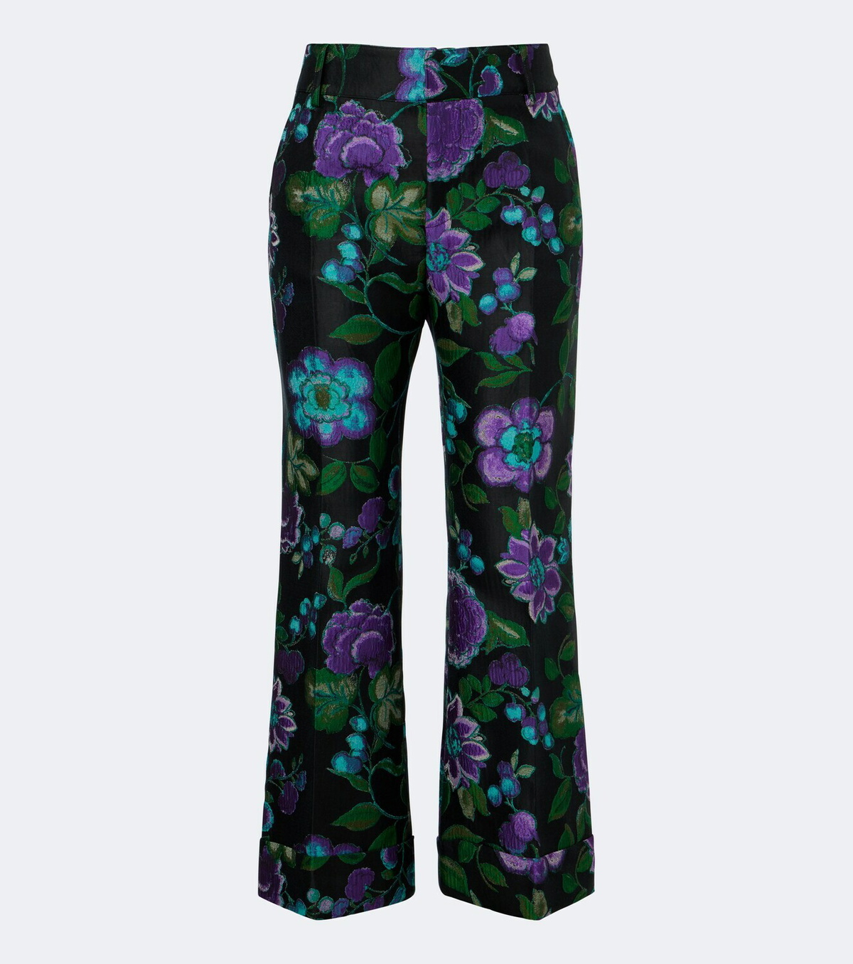 La DoubleJ Hendrix floral jacquard straight pants