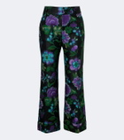 La DoubleJ Hendrix floral jacquard straight pants