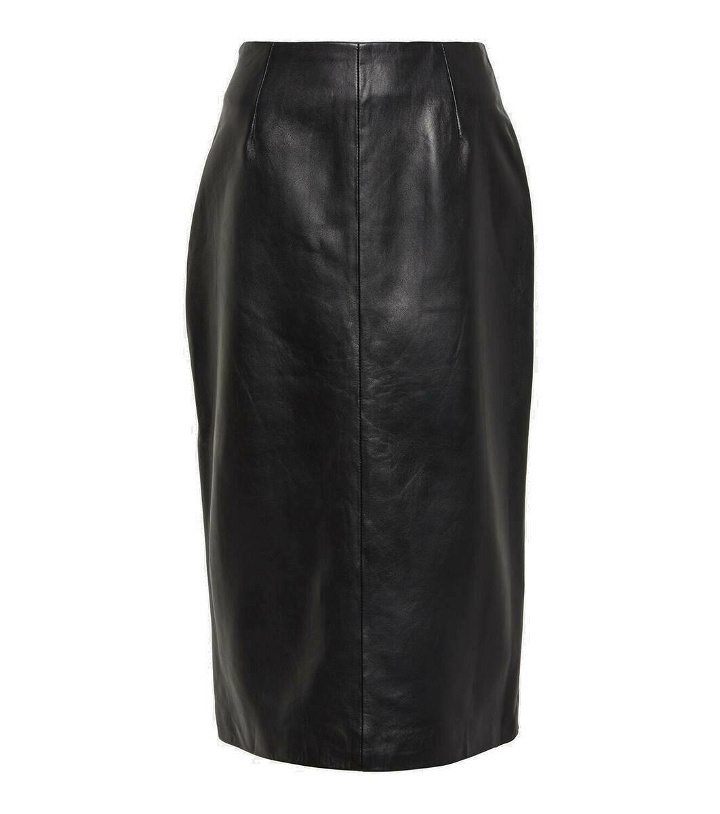 Photo: Blazé Milano Vegas Baby leather midi skirt
