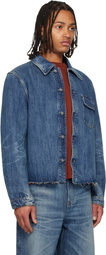 OUR LEGACY Blue Cut Rebirth Denim Jacket