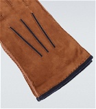 Loro Piana - Damon suede and baby cashmere gloves