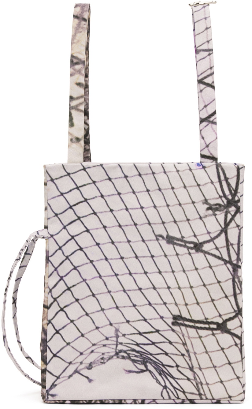 Serapis Purple Printed Tote