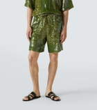 Dries Van Noten Sequined Bermuda shorts