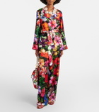 Dolce&Gabbana Floral belted silk shirt