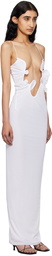 Christopher Esber White Molded Venus Maxi Dress