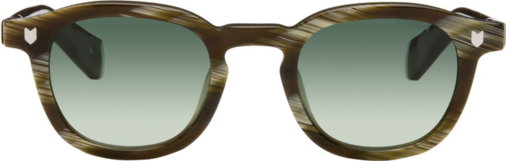 Photo: Maison Kitsuné Khaki A. Society Edition Camille Sunglasses