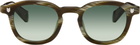 Maison Kitsuné Khaki A. Society Edition Camille Sunglasses