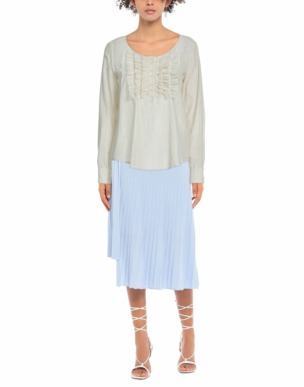 Manila Grace Womens Top in Beige