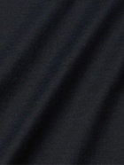 Giorgio Armani - Silk and Cotton-Blend Jersey T-Shirt - Blue