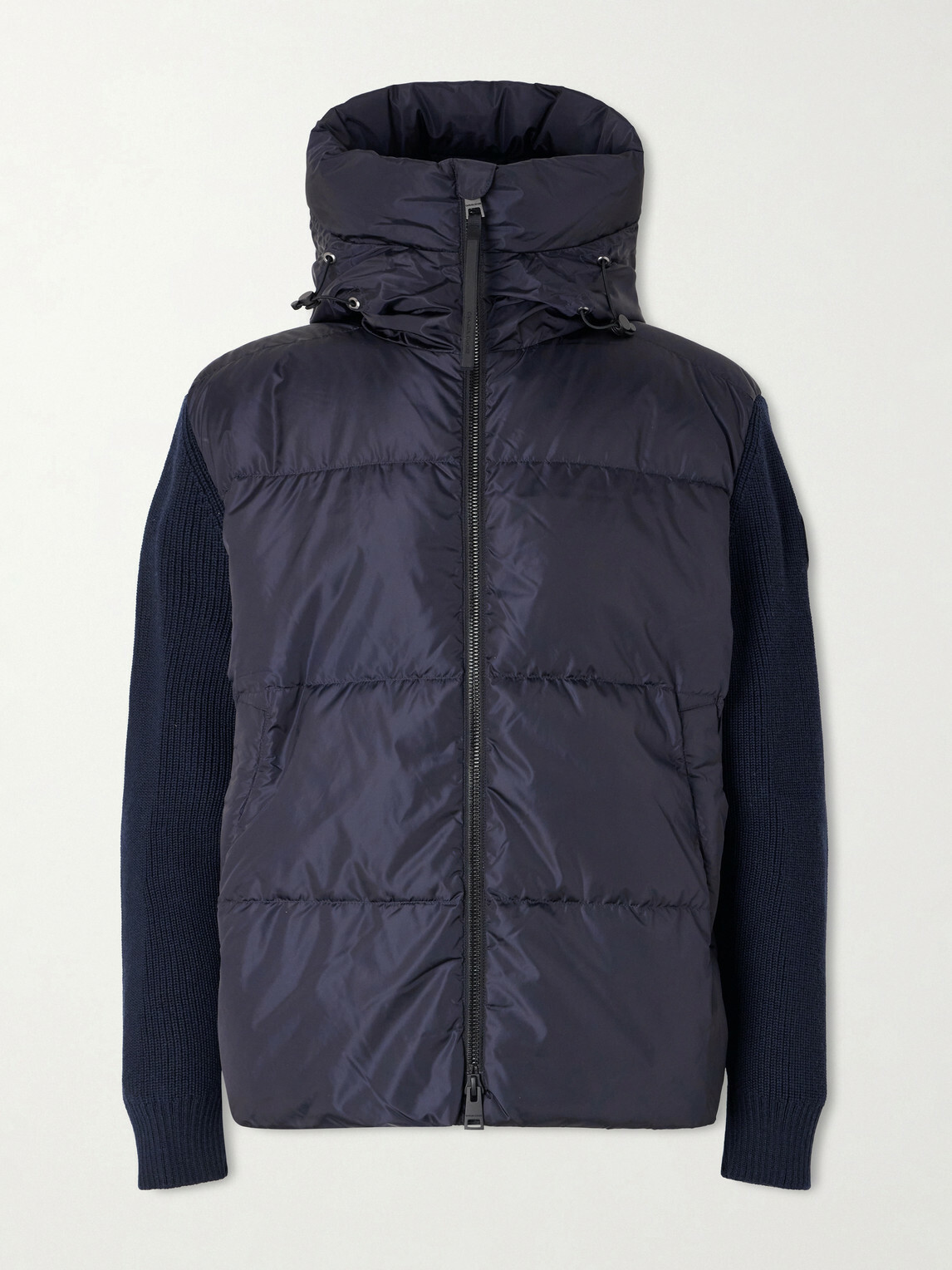 Canada Goose - HyBridge® Wool and Quilted Shell Hooded Down Jacket - Blue
