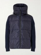 Canada Goose - HyBridge® Wool and Quilted Shell Hooded Down Jacket - Blue