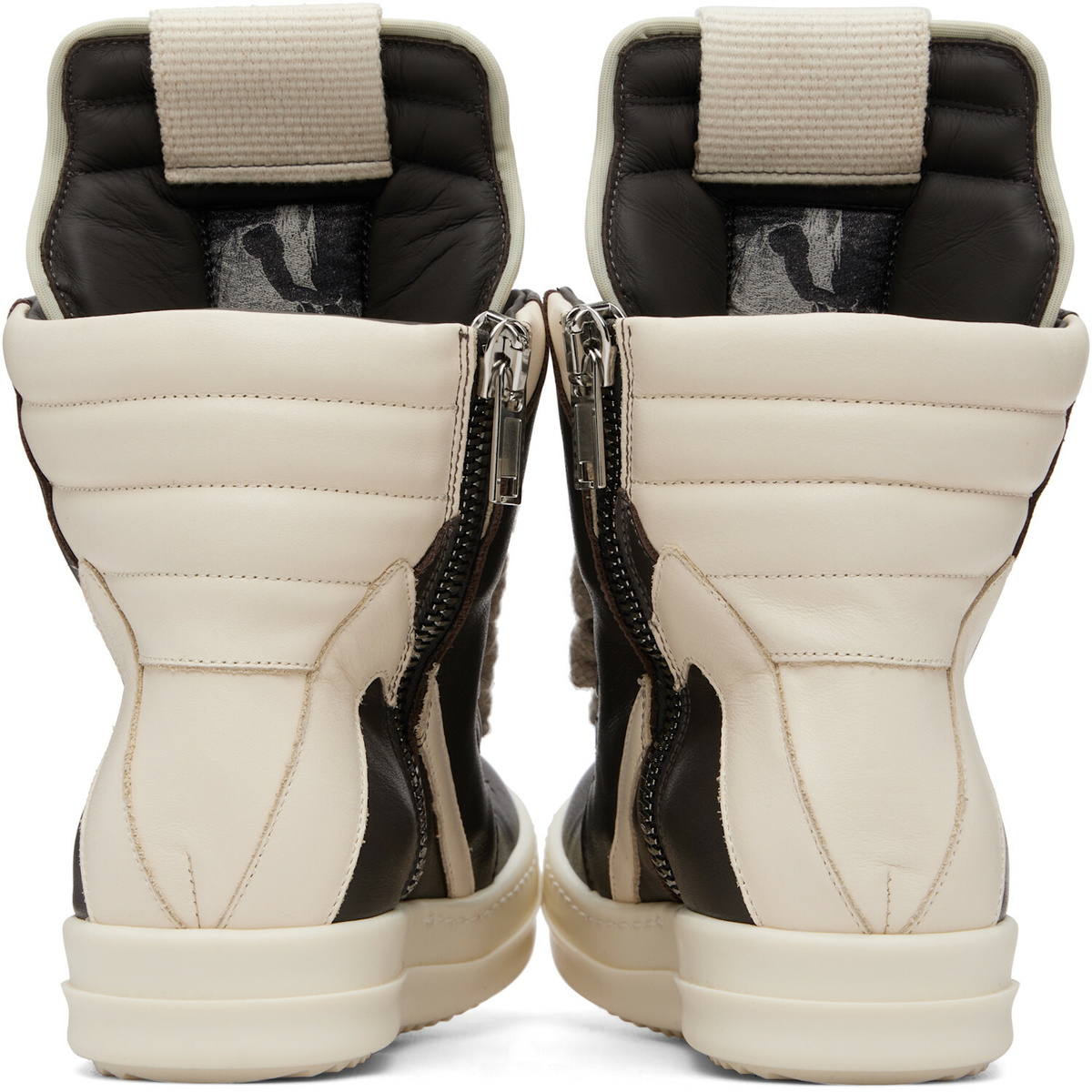 Rick Owens Brown Tower Jumbolace Geobasket Sneakers