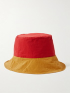 BODE - Appliquéd Colour-Block Cotton-Blend Faille Bucket Hat