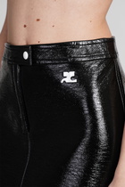 Courrèges Skirt In Black Polyuretan