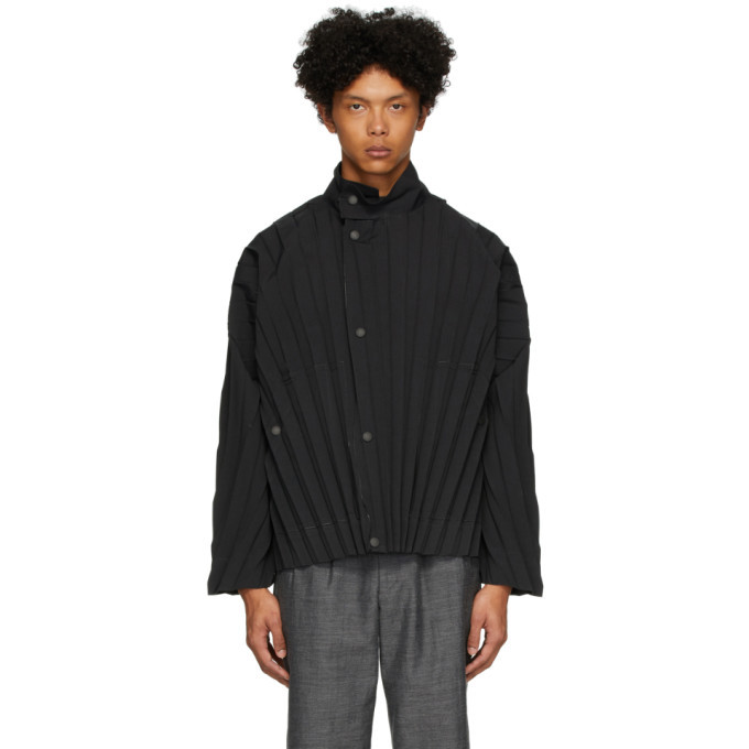 Homme Plisse Issey Miyake Black Edge Light Jacket Homme Plisse Issey Miyake