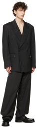 Han Kjobenhavn SSENSE Exclusive Black Boxy Suit Blazer
